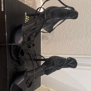 Kendall & Kylie Black Lace-Up Heels